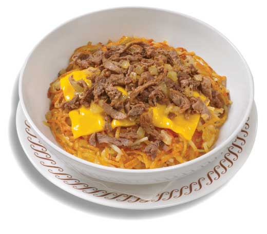 Cheesesteak Melt Hashbrown Bowl